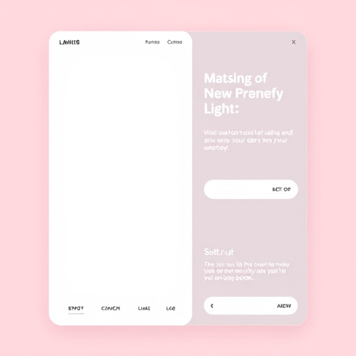 Clean minimalist UI design software interface with focus on layout and typography