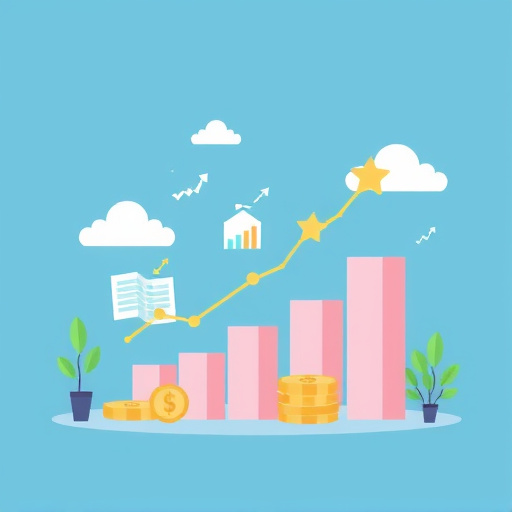 Financial growth and planning concept illustration
