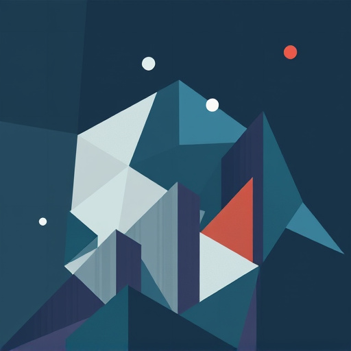 Modern abstract geometric patterns representing growth and education